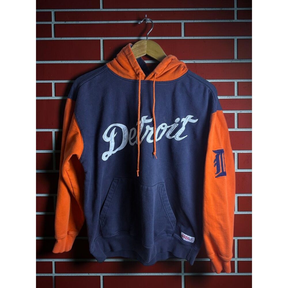 Detroit Tigers Stitches Two Tone Pullover Hoodie Estimated XL